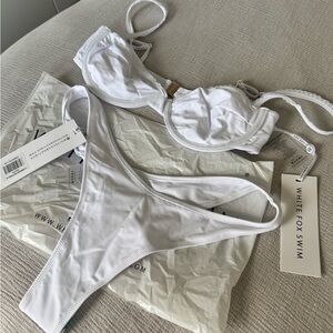 White Fox Swim White Bikini Set